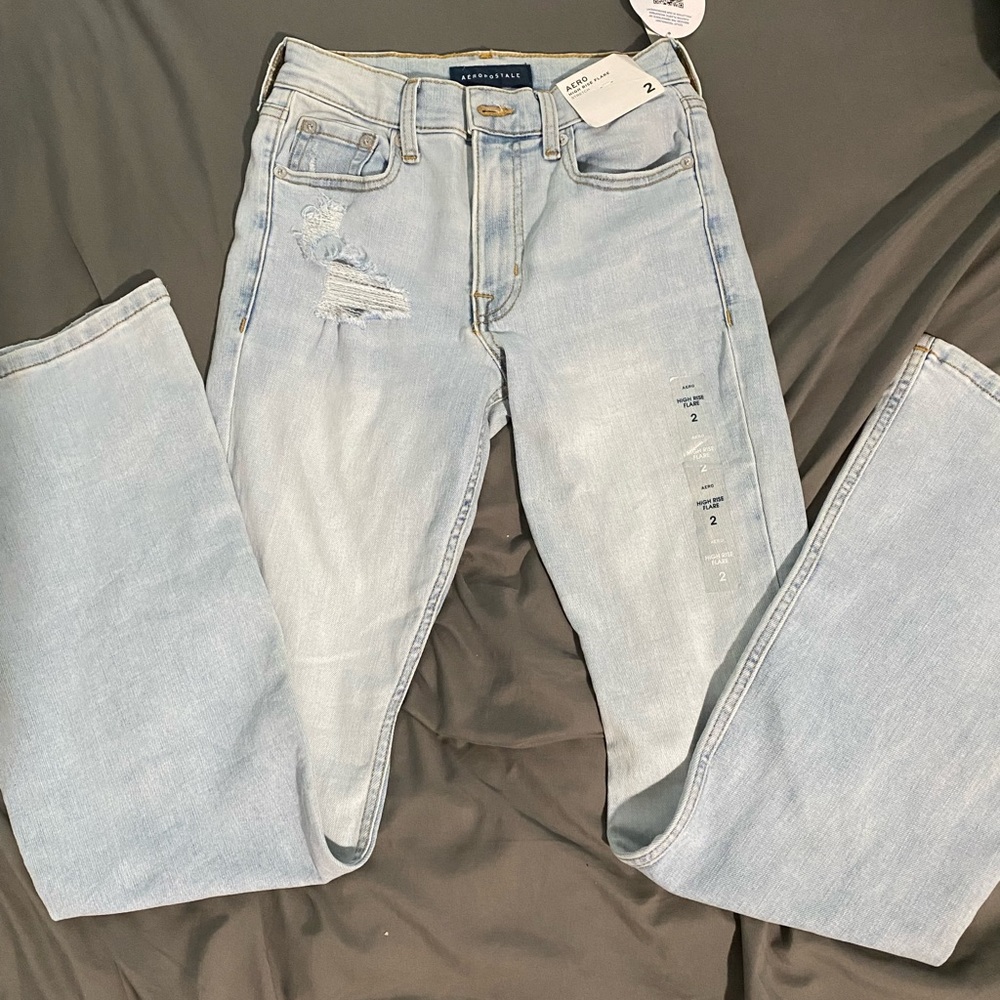 Aeropostale High rise flare jeans stretch